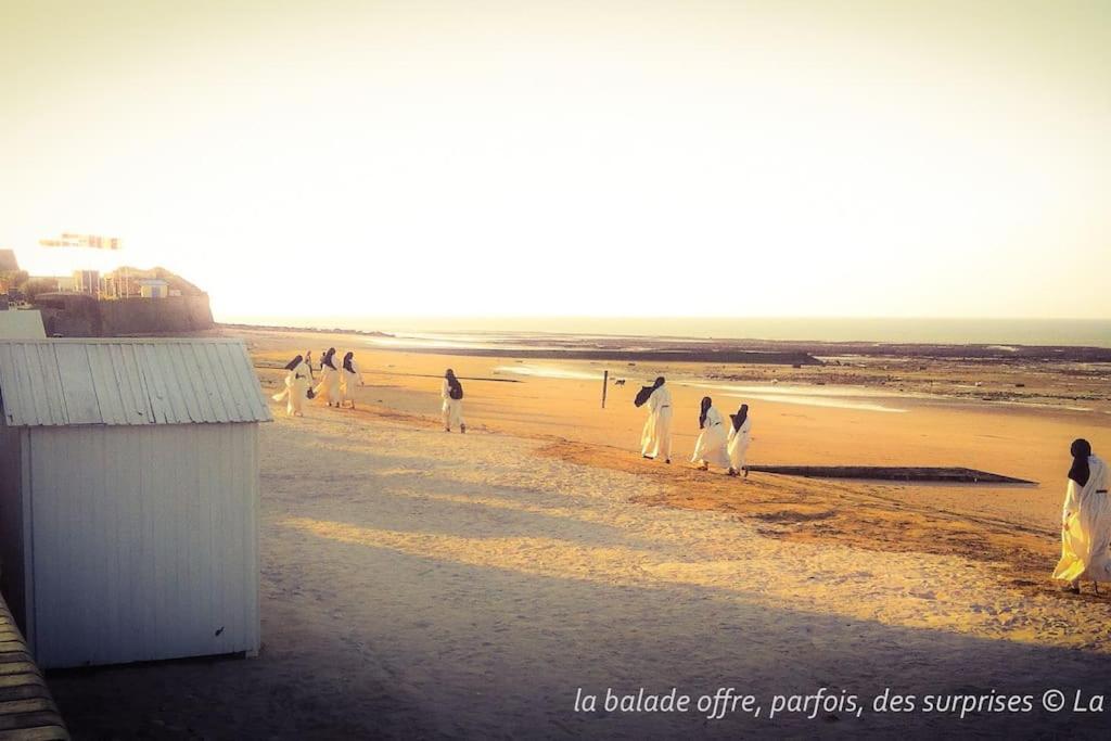 La Baleine Bleue Apartment Saint-Aubin-Sur-Mer  Luaran gambar