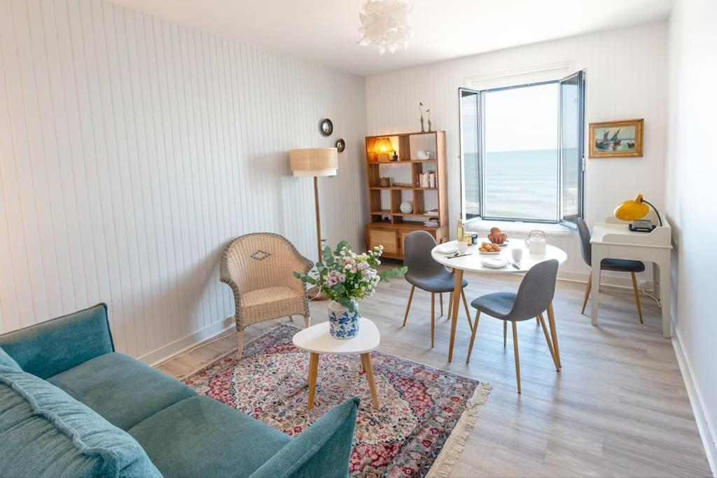La Baleine Bleue Apartment Saint-Aubin-Sur-Mer  Luaran gambar